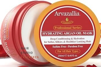 Arvazallia argan oil hair mask for dry hair Arvazallia Hydrating Argan Oil Hair Mask & Deep Conditioner For Dry Hair