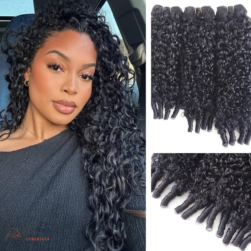 Burmese Deep Curly Human Hair Bundles Burmese curly bundles of human hair in 24, 26, and 28 inches, 100% unprocessed 14A raw virgin hair extensions with double weft and 3C4A deep curly pattern.