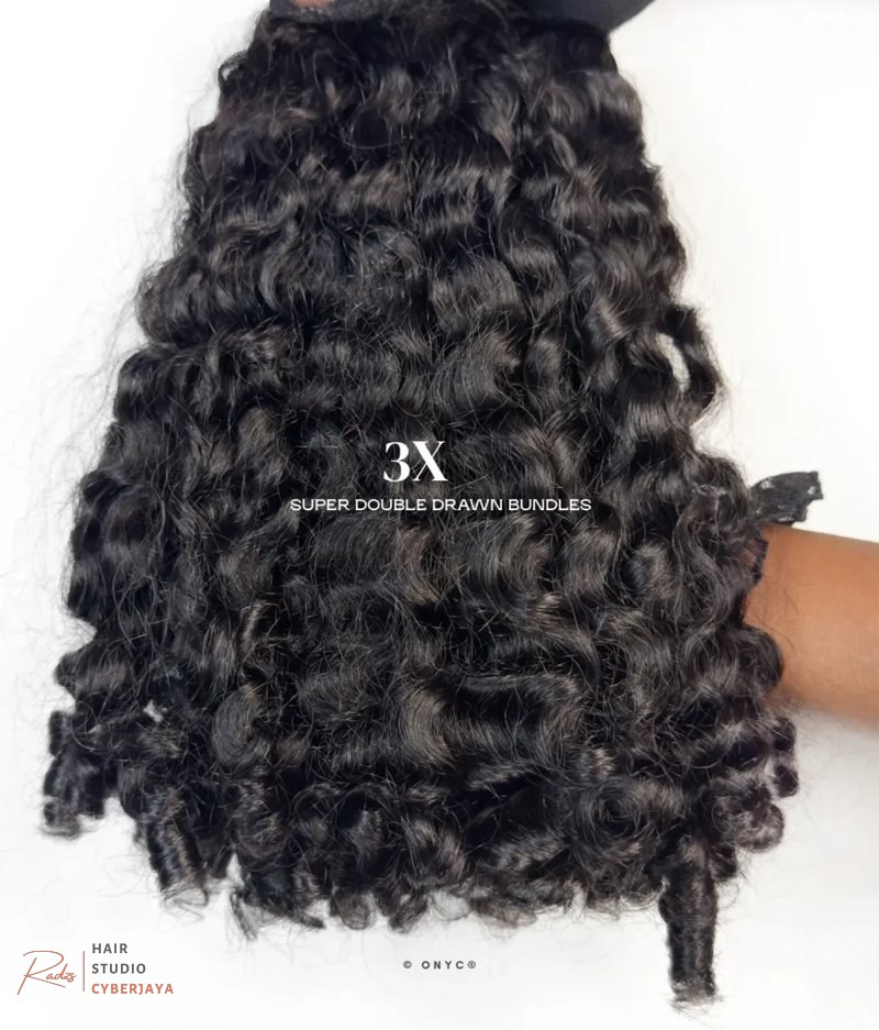 Raw Burmese Curly Hair Bundles Raw Burmese Curly Hair Bundles and Extensions with a closure, featuring premium bouncy curls for a luxurious look.