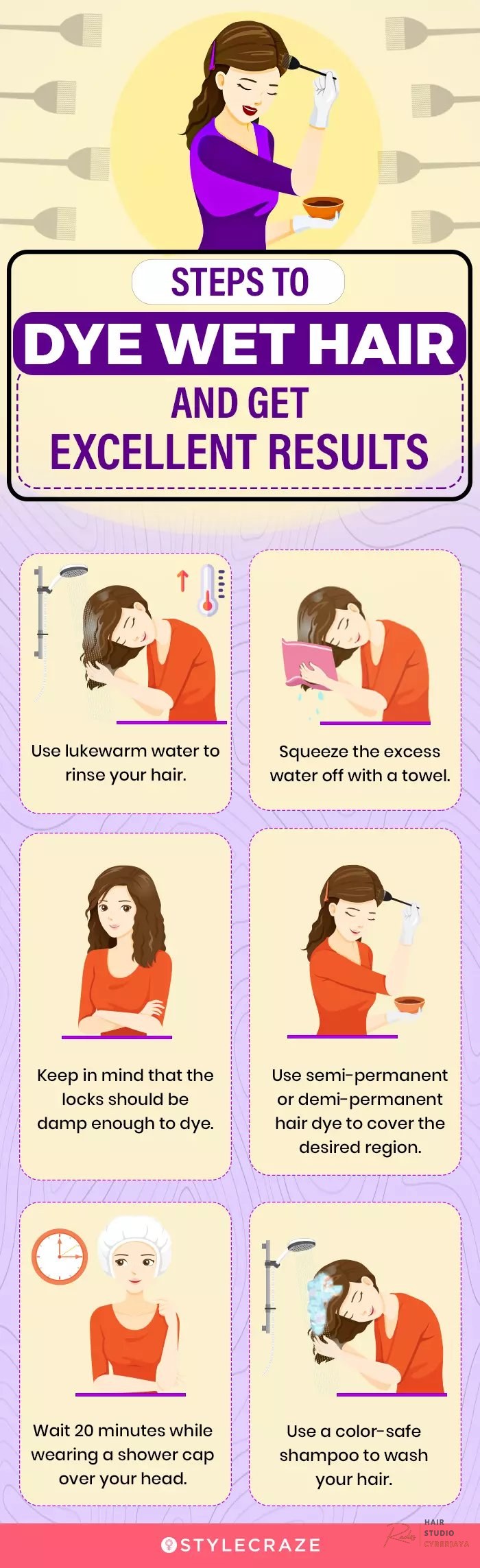 Dye Wet Hair At Home: 5 Easy Steps For Perfect Color