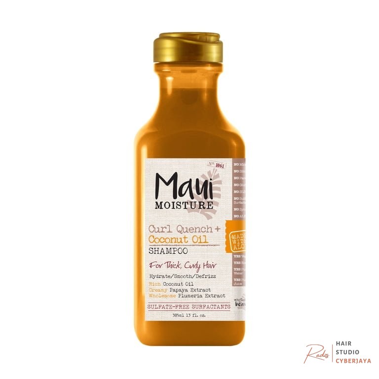Coconut oil anti-frizz shampoo for curly hair Maui Nui Curl Quench + Coconut Oil Anti-Frizz Shampoo - Walmart.com