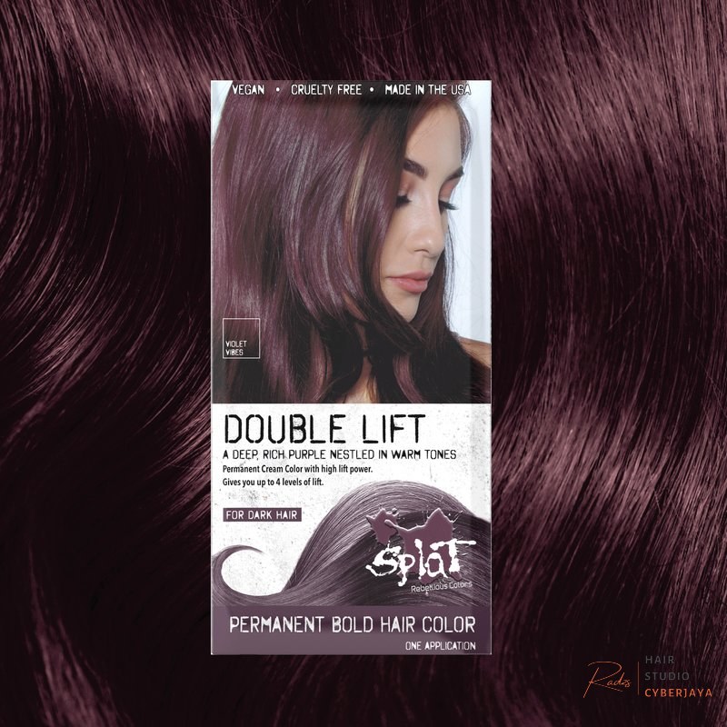 Violet Vibes for Dark Hair Violet Vibes: Permanent Deep Purple Hair Dye For Dark Hair