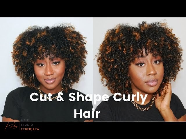 How I Cut & Shape My Natural Curly Hair | DIY Deva Cut - YouTube