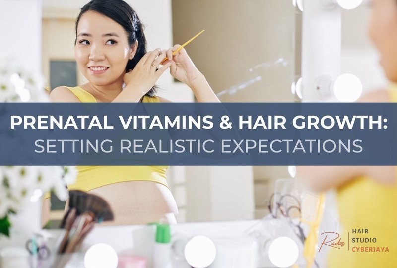 Prenatal Vitamins and Hair Growth Expectations A woman with long, healthy hair considering hair supplements