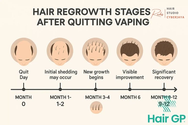 Hair Regrowth Timeline After Quitting Vaping Vaping and Hair Loss: E-Cigarette Damage Explained - Hair GP