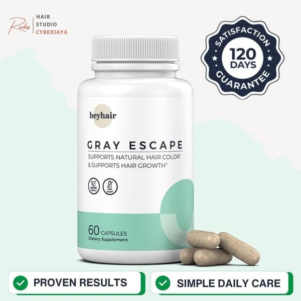 Gray Escape Long-Term Hair Health Gray Escape™ Advanced Anti-Gray Hair Growth Supplement for long-term health