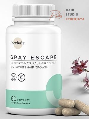 Heyhair Gray Escape Daily Routine Heyhair Gray Escape advanced anti-gray hair growth supplement for daily integration