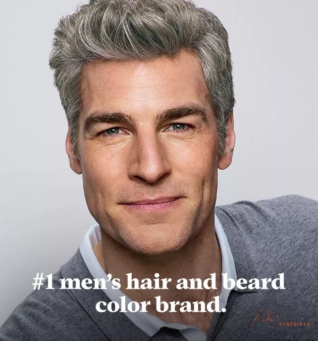 Transforming grey hair with Touch of Gray Hair Color Before and after results with Touch of Gray Hair Color for men