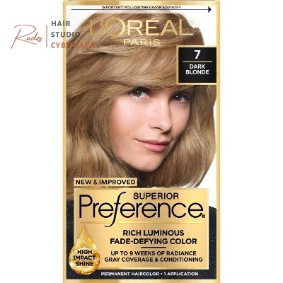 L'Oreal Superior Preference 7 Dark Blonde Natural Fade-Defying Hair Color L'Oreal Superior Preference 7 Dark Blonde Natural Fade-Defying Hair Color
