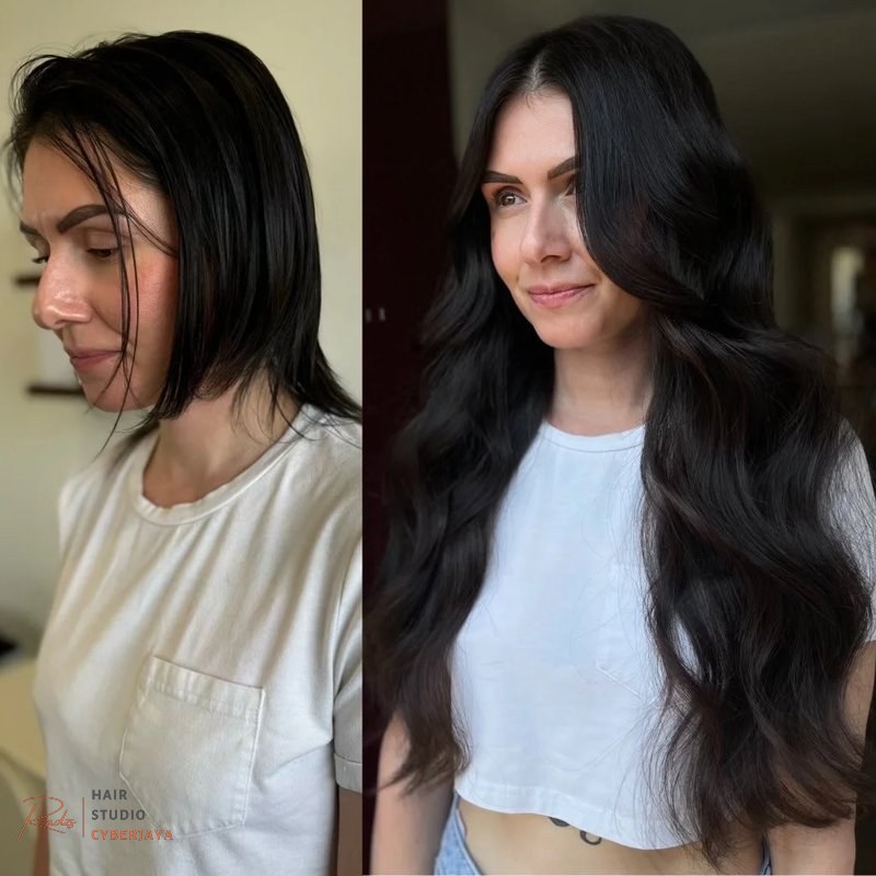 Fine Thin Hair Extensions Before and After Fine thin hair extensions before and after