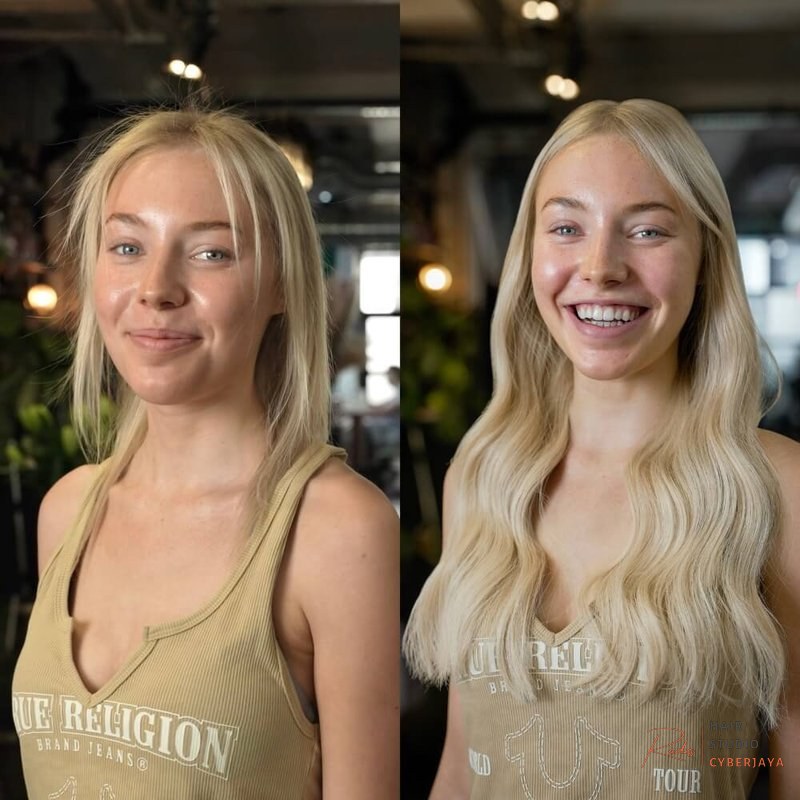 Hair Extensions Before and After Blonde Hair Hair extensions before and after blonde hair