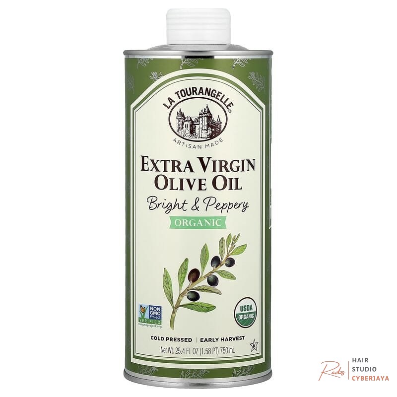 Extra Virgin Olive Oil Quality La Tourangelle, Peppery Organic EVOO, 25.4 fl oz (750 ml) | iHerb