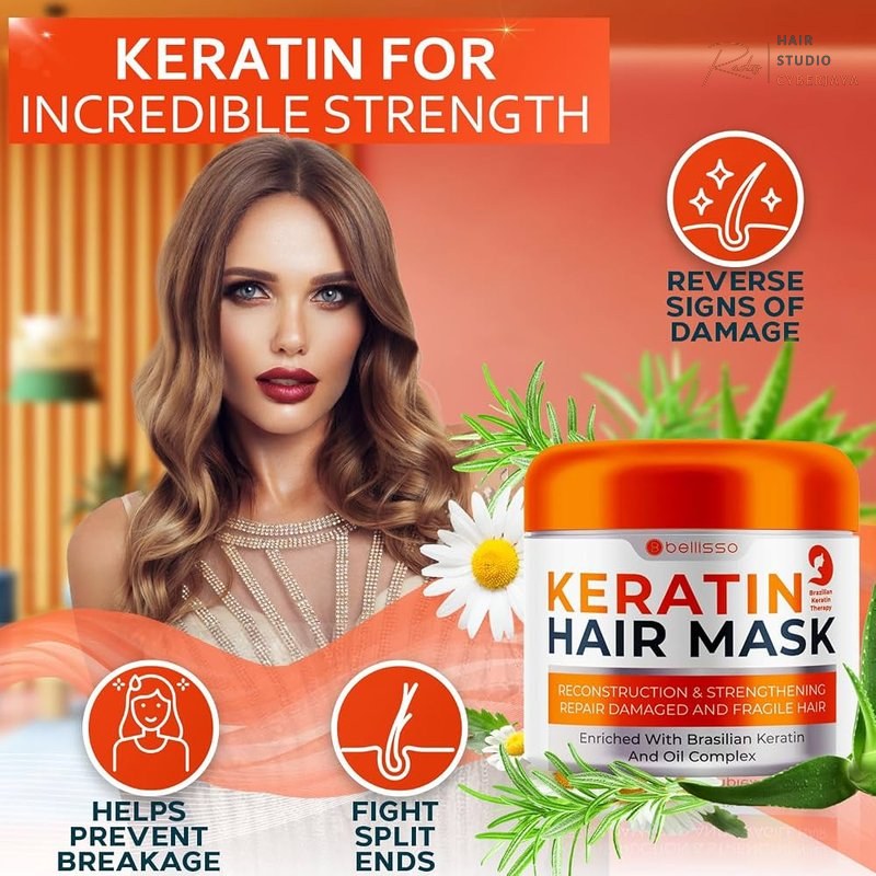 Sulfate-Free Keratin Hair Mask for hydration Amazon.com: Keratin Hair Mask - Sulfate Free Hydrating Deep Conditioner Treatment for Dry, Damaged and Split Ends - Moisture for Frizzy and Curly Hair - For Women and Men - Moisturizer Care