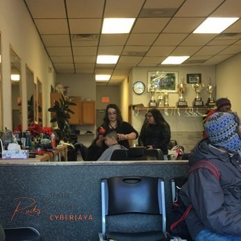 Blow-drying for a new image A professional hair stylist meticulously blow-drying a client's hair, perfecting the hair salon new image.