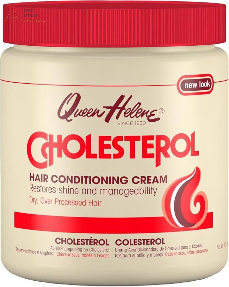 Queen Helene Cholesterol Hair Conditioning Cream Deep Repair Treatment for Dry, Damaged & Chemically Treated Hair | Moisture-Restoring Mask | 15 oz Jar | Deep Moisture
