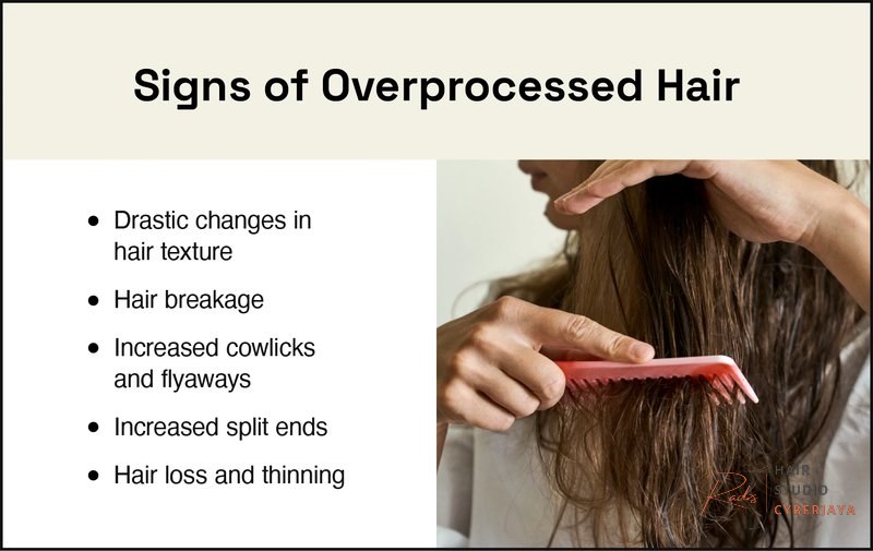 Signs of Over-Processed Hair Recognizing signs of over-processed hair helps determine how frequently can you dye your hair.