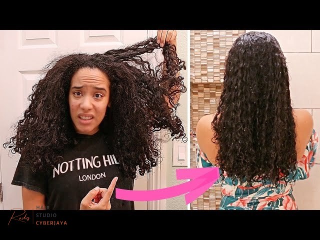 HOW I DETANGLE EXTREMELY MATTED, DRY, TANGLED HAIR // FOR NATURALLY CURLY HAIR 2025 Demonstration of detangling extremely matted curly hair