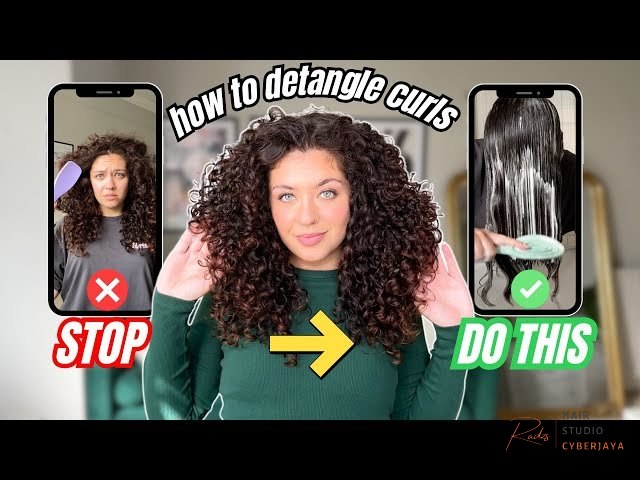 How To Detangle Curly Hair | Easy Curly Washing & Styling Routine - YouTube How To Detangle Curly Hair | Easy Curly Washing & Styling Routine - YouTube