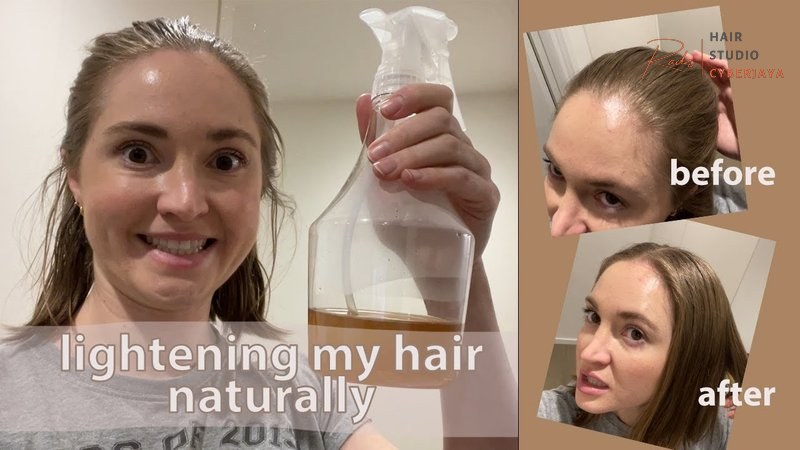 lightening my hair naturally with chamomile and lemon juice Lightening hair naturally with chamomile and lemon