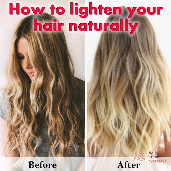How to Lighten Hair Naturally - Going Evergreen Natural methods for lightening hair