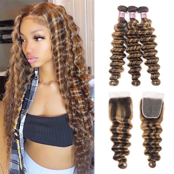 Highlight Bundles with Closure Care Caring for highlight human hair bundles with closure