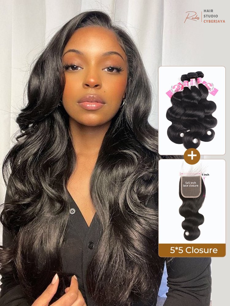 HD Lace Closure with Human Hair Bundles HD Lace Closure with human hair bundles for a natural finish