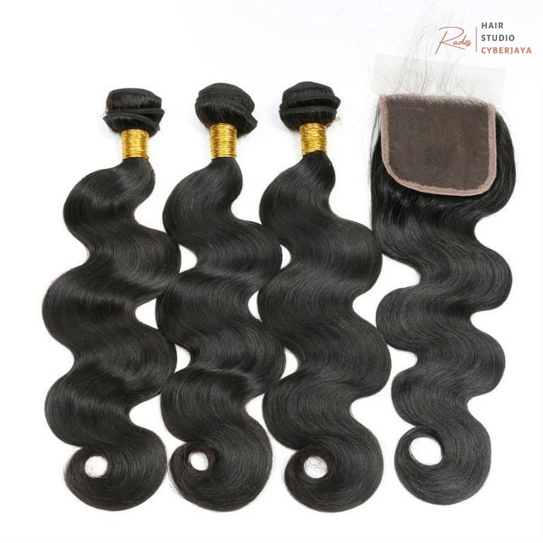 Human Hair Bundles with Closure Installation Human hair bundles with closure installation for a natural look