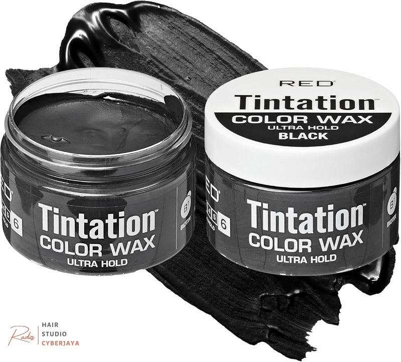 Kiss Tintation Temporary Hair Color Wax for black hair Red by Kiss Tintation Temporary Hair Color Wax – Vivid Instant Color, Ultra Hold