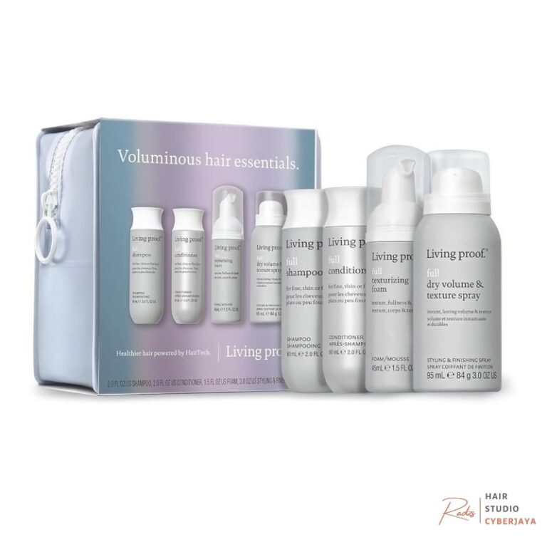Living Proof Voluminous Hair Essentials Kit – Travel Size Full Shampoo, Conditioner, Texture Foam and Dry Volume & Texture Spray ($76 value) - living proof