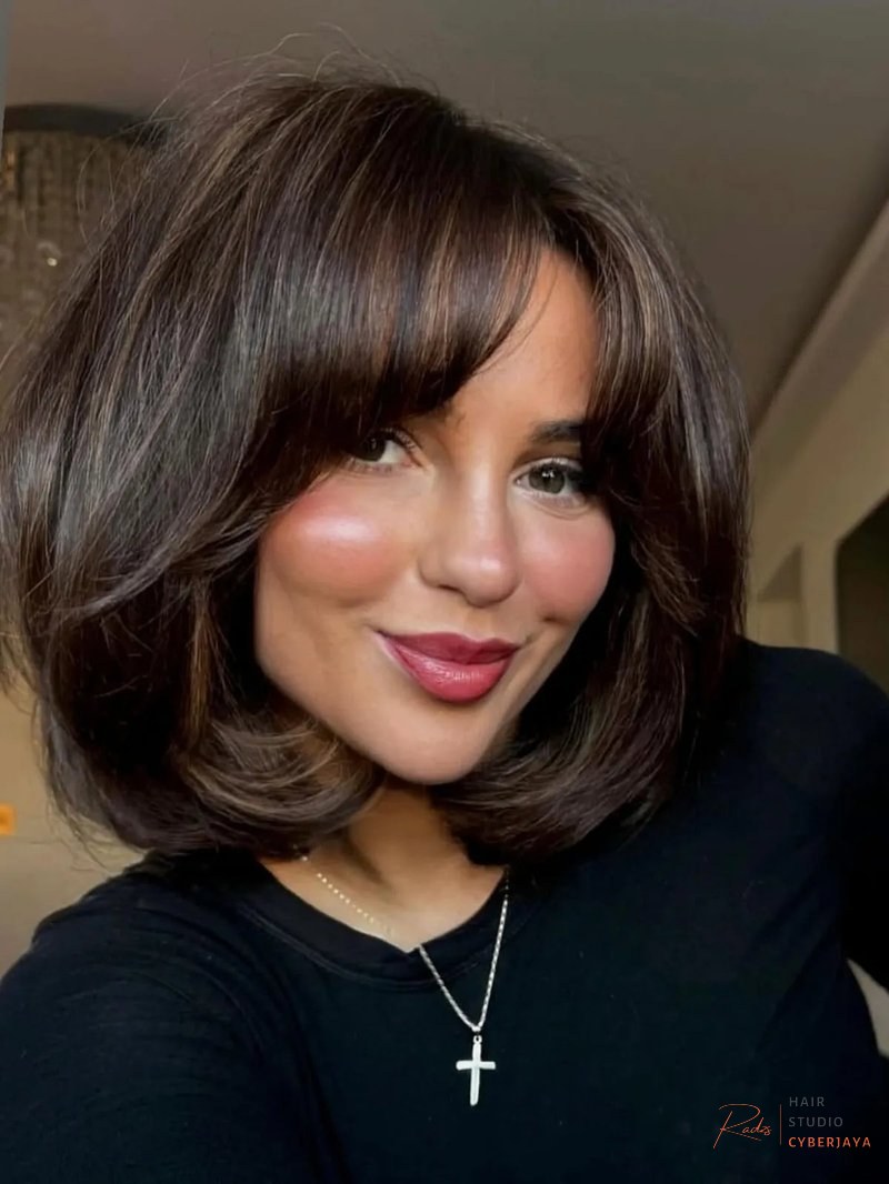 Expert Hair Color Application Professional applying mocha dark chocolate brown hair color