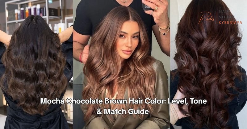 Mocha Brown Hair Color Guide Table comparing various mocha brown hair shades