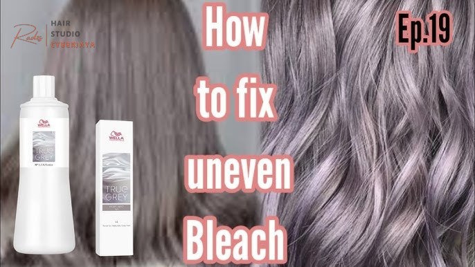 Fixing Uneven Bleach with Toner How to fix uneven bleach at home with toner True gray colour EP. 19|Star hair colour expert