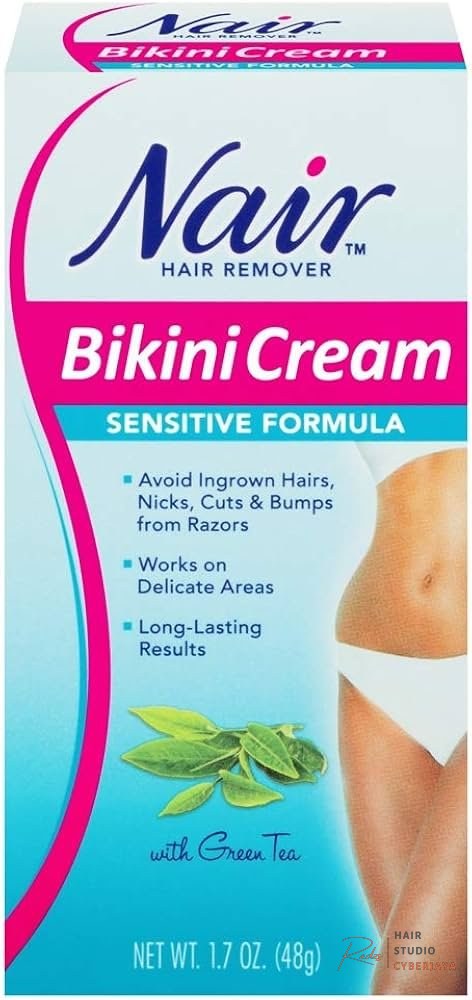 Nair Hair Remover Bikini Cream Pack of 9 Nair Hair Remover Bikini Cream With Green Tea Sensitive Formula 1.70 oz (Pack of 9)