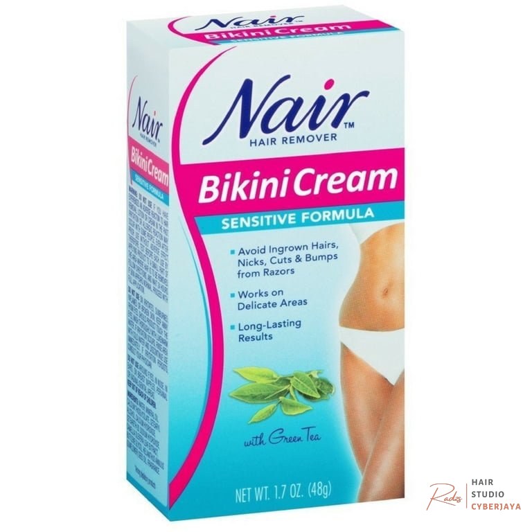 Nair Hair Remover Bikini Cream with Green Tea Nair Hair Remover Bikini Cream With Green Tea Sensitive Formula 1.70 oz (pack Of 6)