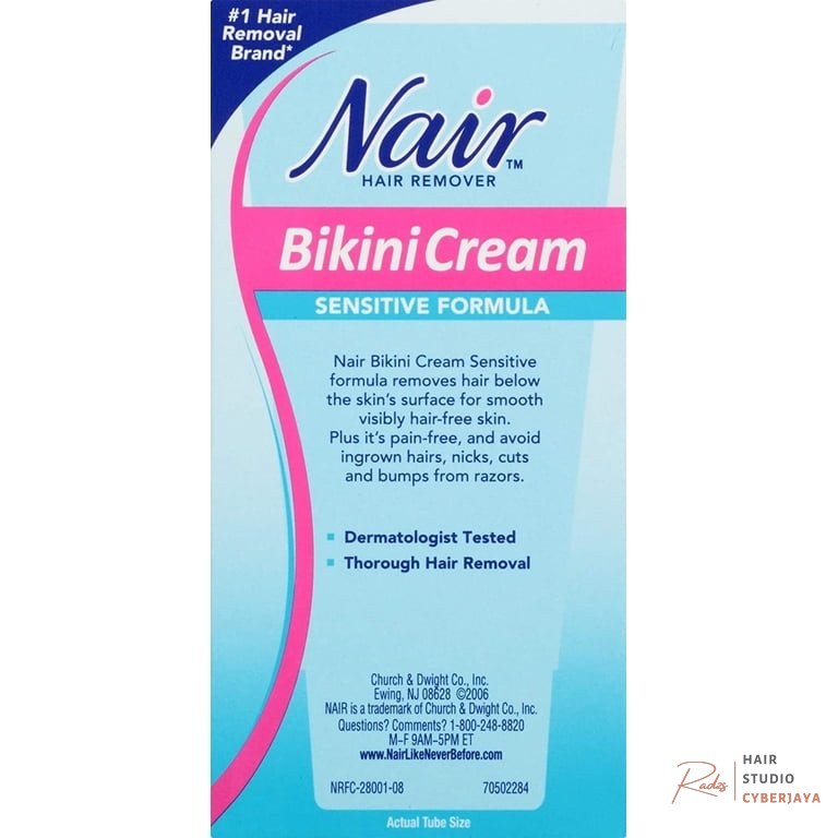 Nair Sensitive Formula Bikini Cream Green Tea Sensitive Formula Bikini Cream with Green Tea Hair Remover by Nair, 1.7 Ounce