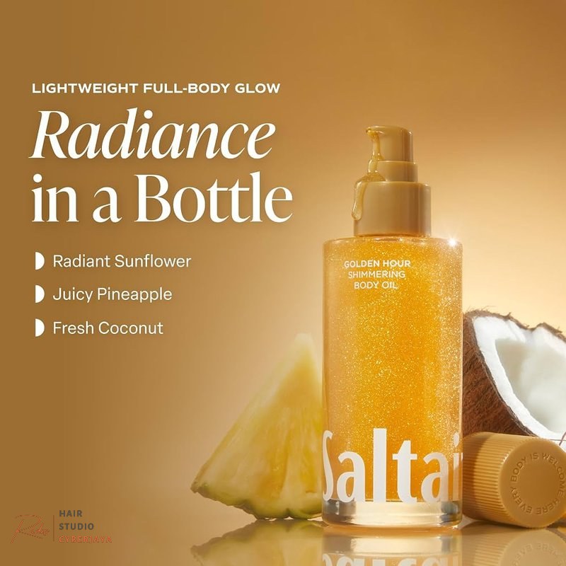 Saltair Shimmering Body Oil for Luminous Skin and Hair Saltair Shimmering Body Oil for luminous skin and hair