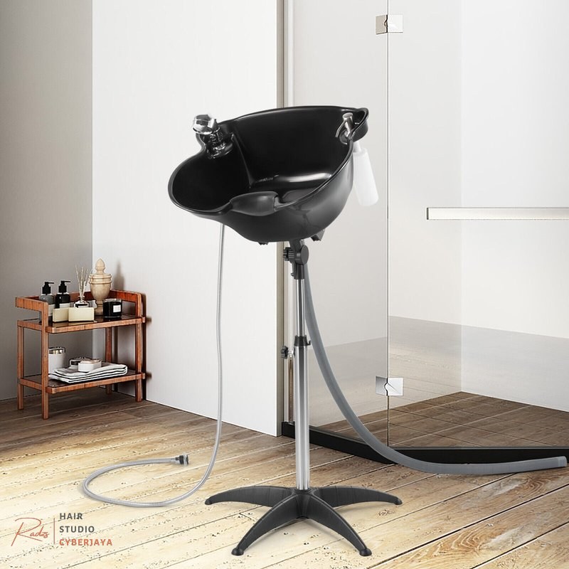 Adjustable Portable Shampoo Bowl Portable shampoo bowl for barbers and salons with adjustable height