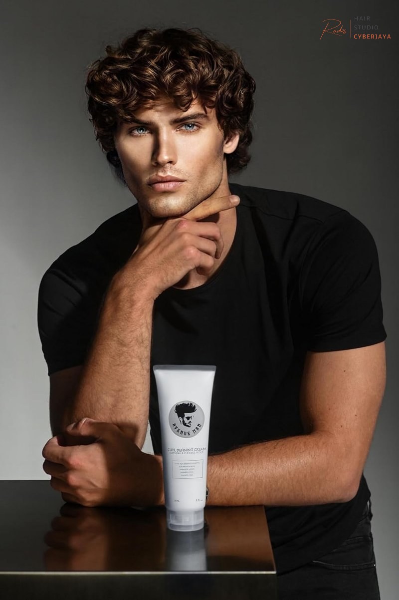 Avenue Man Curl Defining Cream with Keratin for Men Avenue Man Curl Defining Cream for Men with Keratin