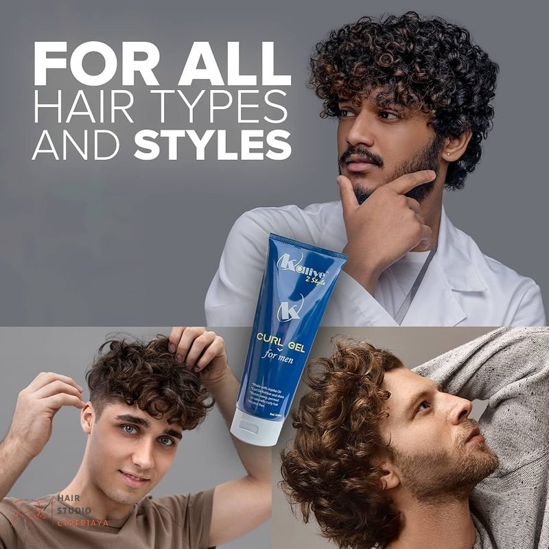 KALIVE Curl Gel for Men for defined curls KALIVE Curl Gel for Men