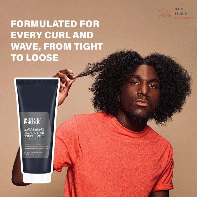 Scotch Porter Curls & Waves Leave-In Conditioner for Men Men's Curls & Waves Leave-In Hair Conditioner