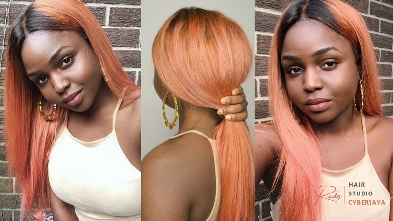 GET ROSE GOLD HAIR WITH ION COLOR BRILLIANCE ft Wiggins Brazilian Straight Getting rose gold hair with ION Color Brilliance
