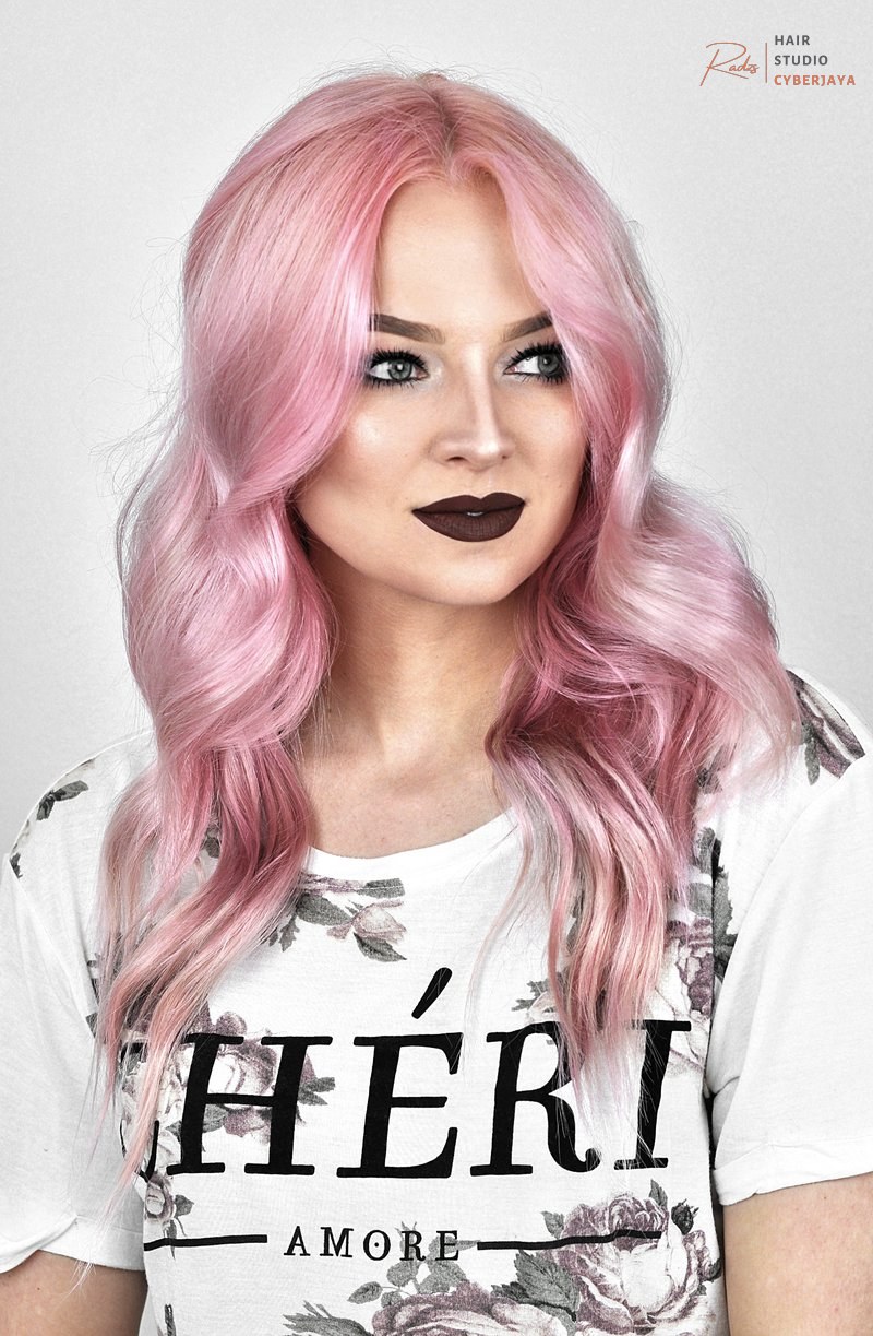 oVertone Rose Gold Review and Tutorial Rose gold hair dye after application and care