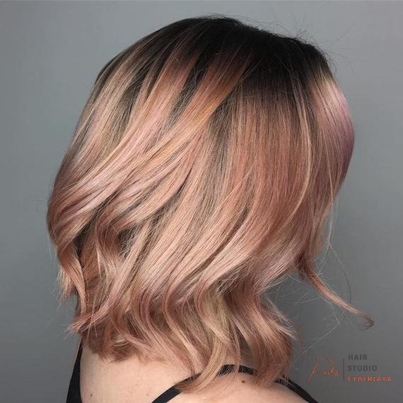 Rose Gold Hair: The Trend That Keeps Coming Back Subtle rose gold hair created with professional Wella products