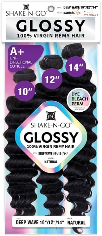Shake-N-Go Glossy Deep Wave in natural black