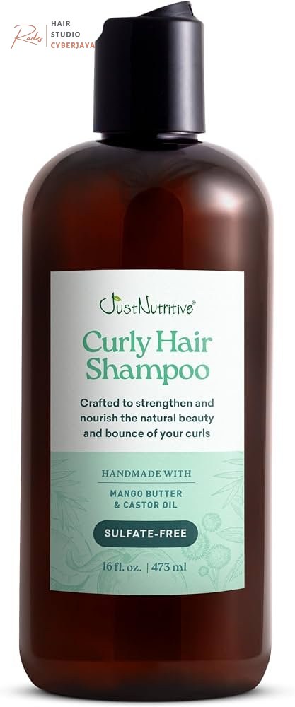Amazon.com : Just Nutritive Shampoo for Curly Hair Sulfate-Free, Hydrating, Frizz Control, Curl Enhancing, Natural Moisturizing Shampoo for Curly, Wavy, and Textured Hair with Aloe Vera & Coconut Oil - 16 Fl