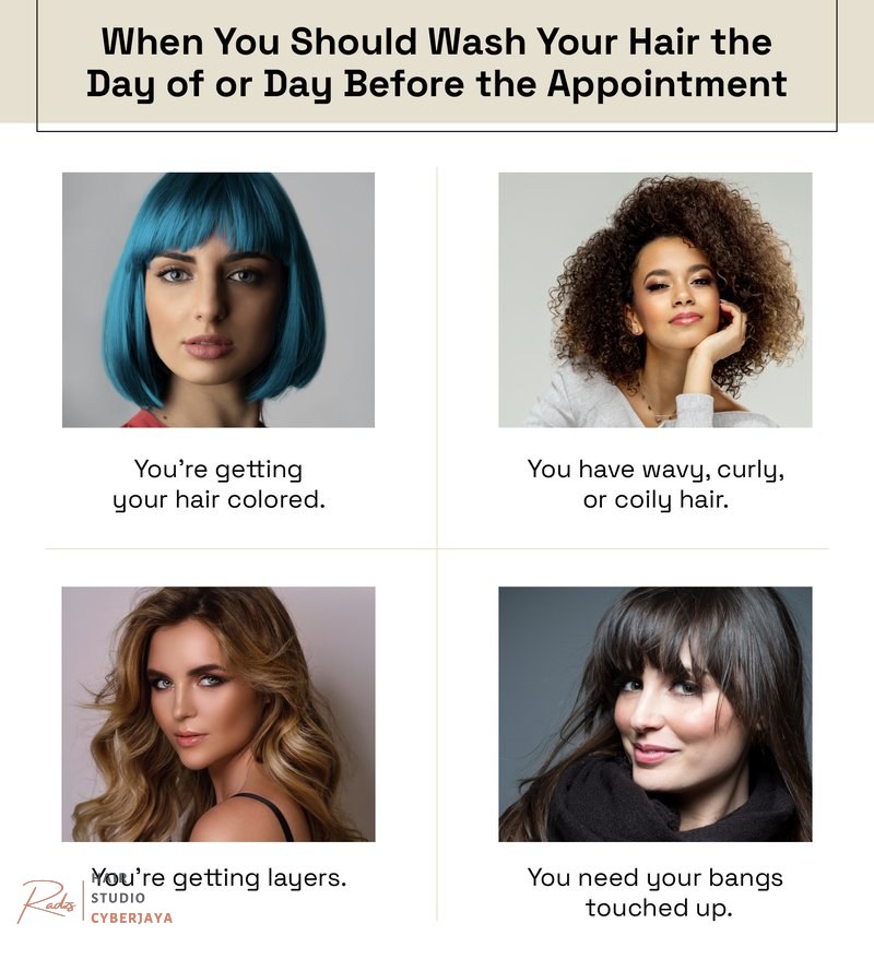 When to Wash Hair Before Haircut Knowing when to wash your hair before a haircut can vary.