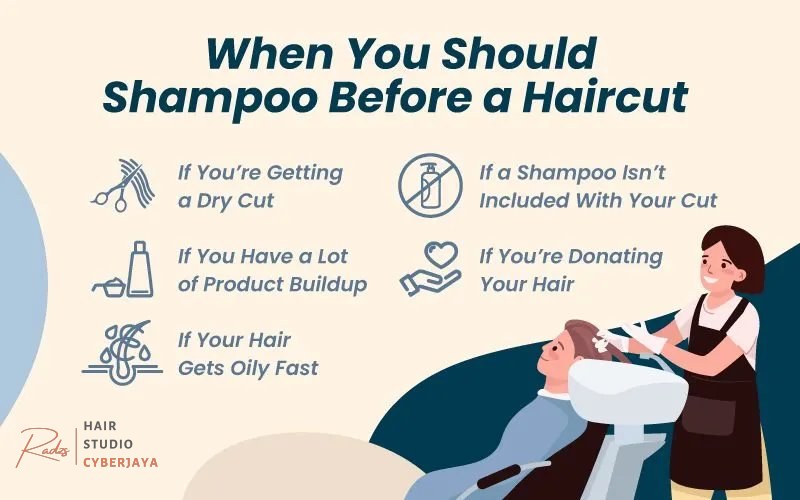 Communication with Stylist Open communication with your stylist about washing your hair before a haircut is key.