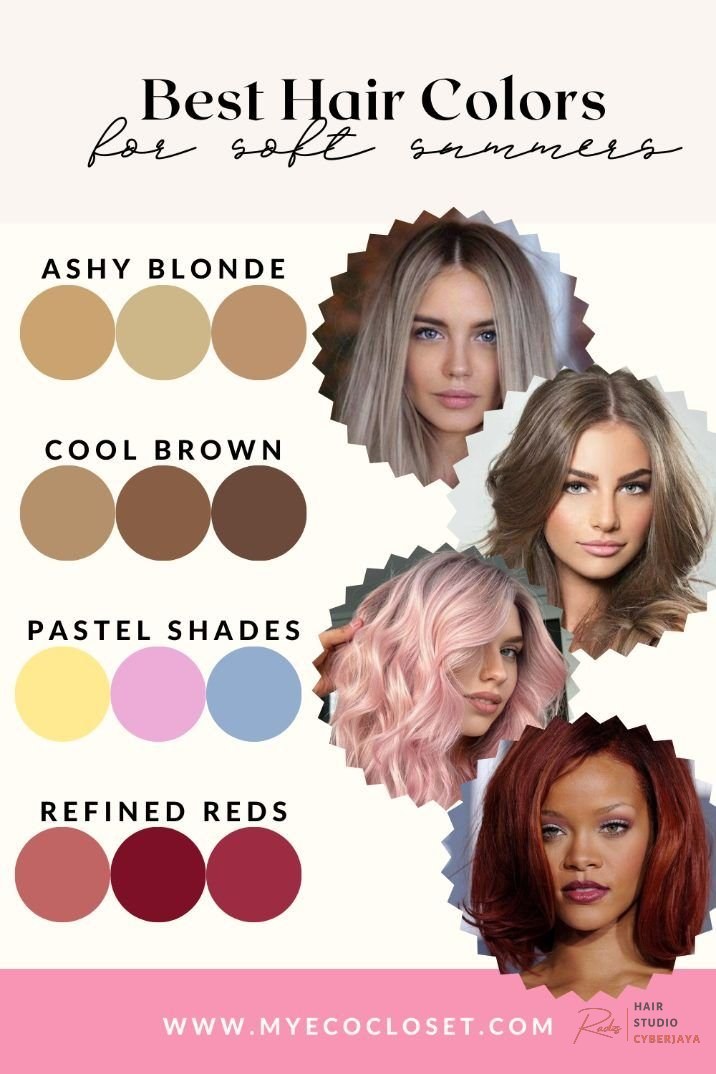 Best Hair Colors for Soft Summers | My Eco Closet Best Hair Colors for Soft Summers