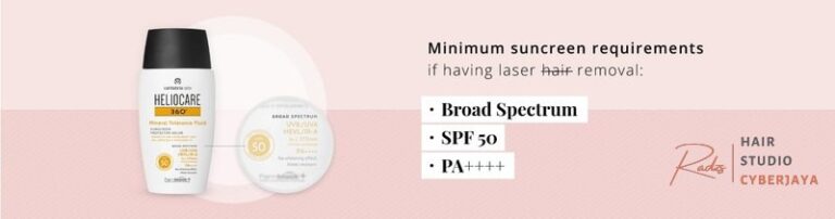 A depiction of whether you need SPF while undergoing laser hair removal, emphasizing the importance of protection.