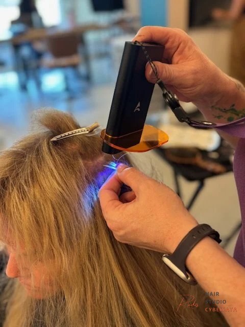 Discover the Revolutionary V Light Hair Extensions at Autumn Markley Hair Salon — Best Fusion Hair Salon
